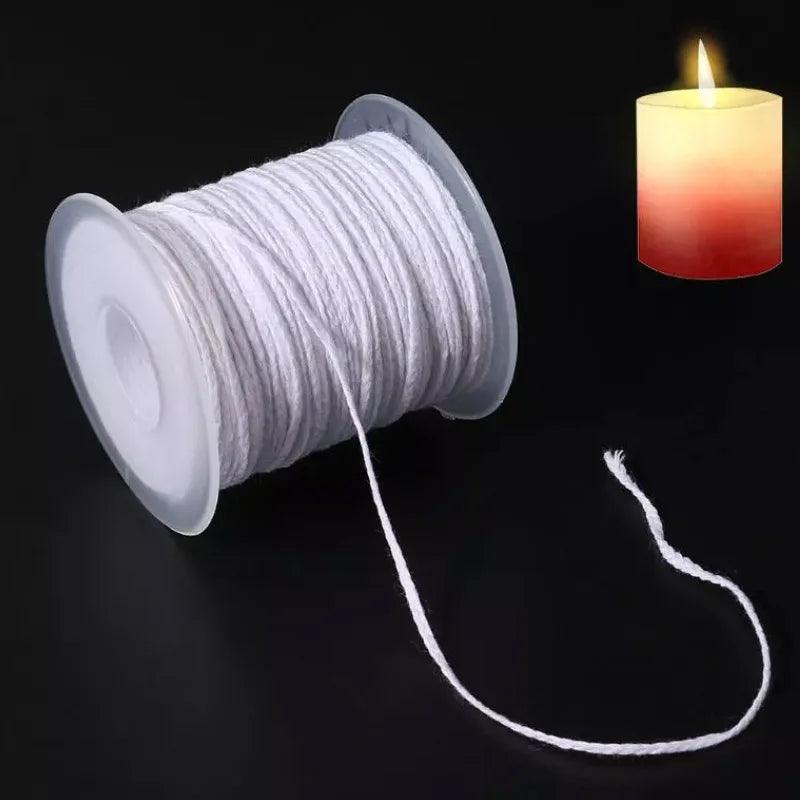 61m Non-Toxic Environmental Spool of Cotton Braid Candle Wicks Wick Core For DIY Oil Lamps Handmade Candle Making Supplies - Winord