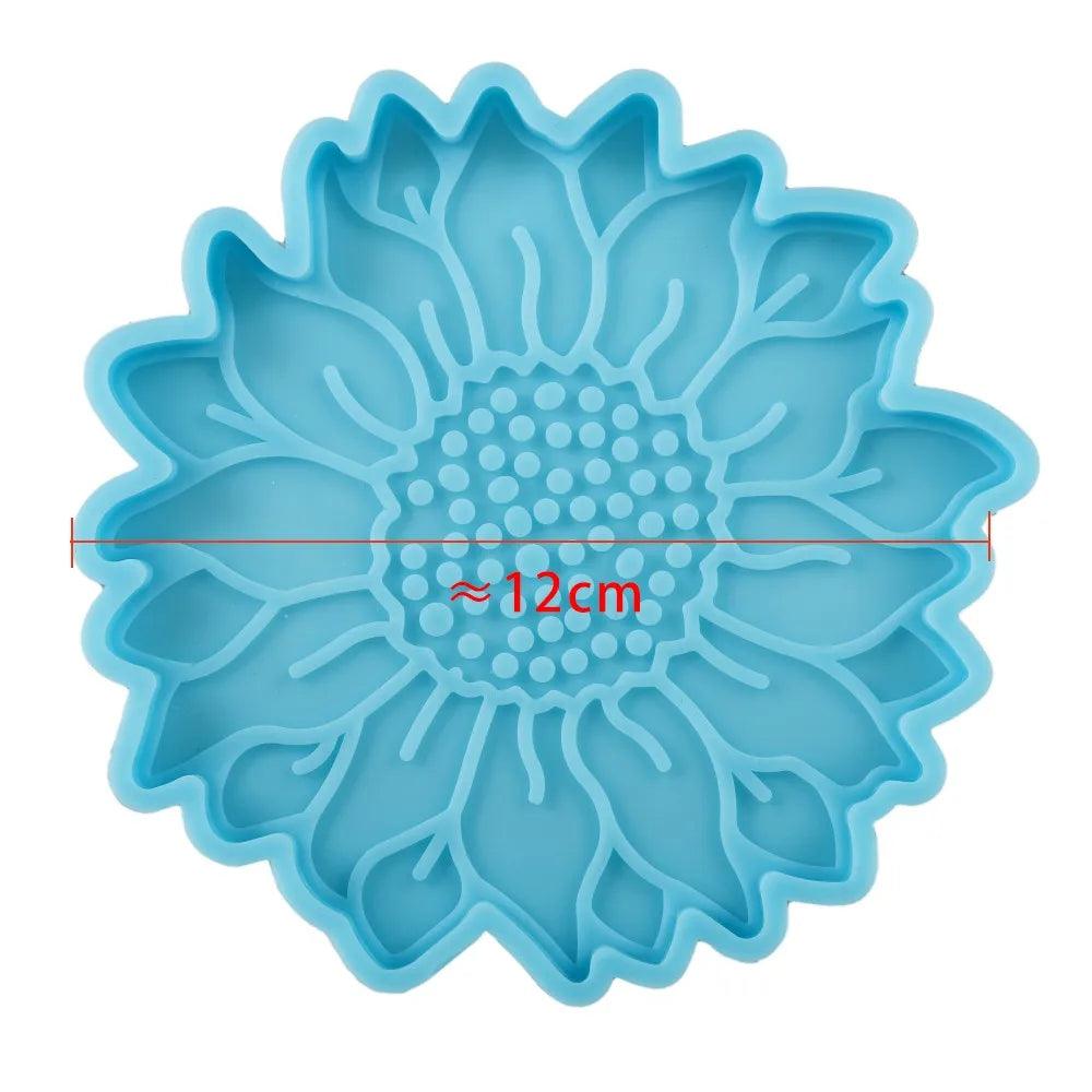 Mandala Coaster Epoxy Resin Mold Round Tray Cup Mat Casting Silicone Mould Home Decoration DIY Handwork Crafts