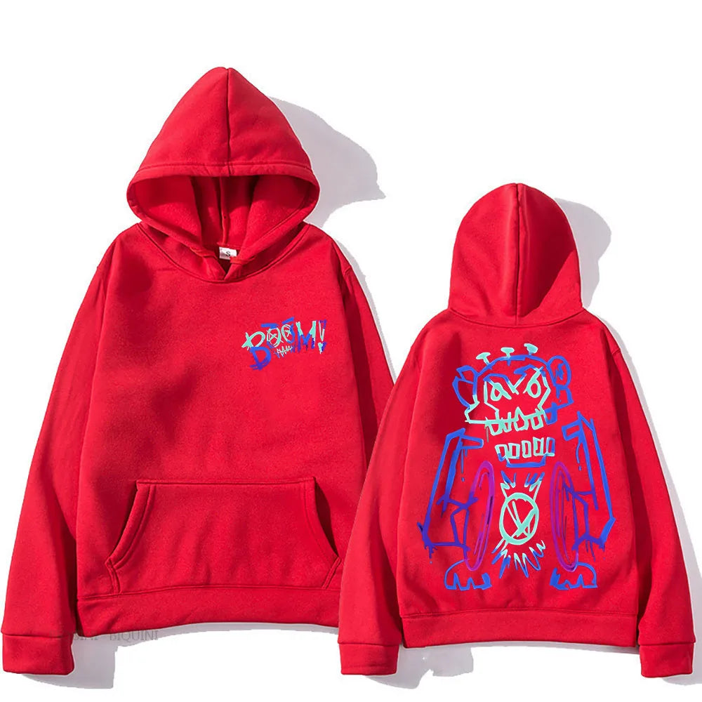 Jinx Arcane Hooded Cartoon Print Cute Fleece Comfortable Sweatshirt Funko Pop Harajuku Kawaii Clothes Unisex Anime Pullovers