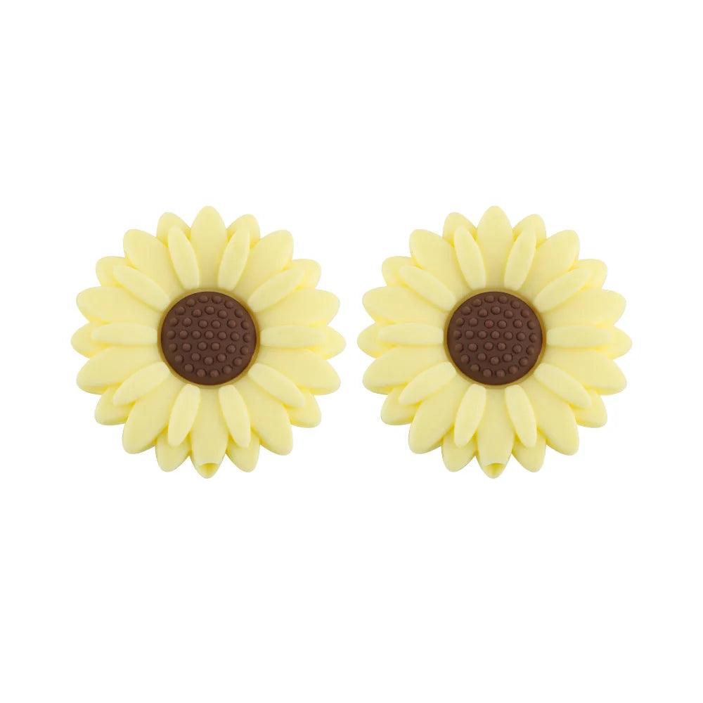 10Pcs 20/30mm Daisy Focal Beads Flower Silicone Bead Uesd For Beaded Pen Keychain Bracelet DIY Jewelry Handmade Accessories