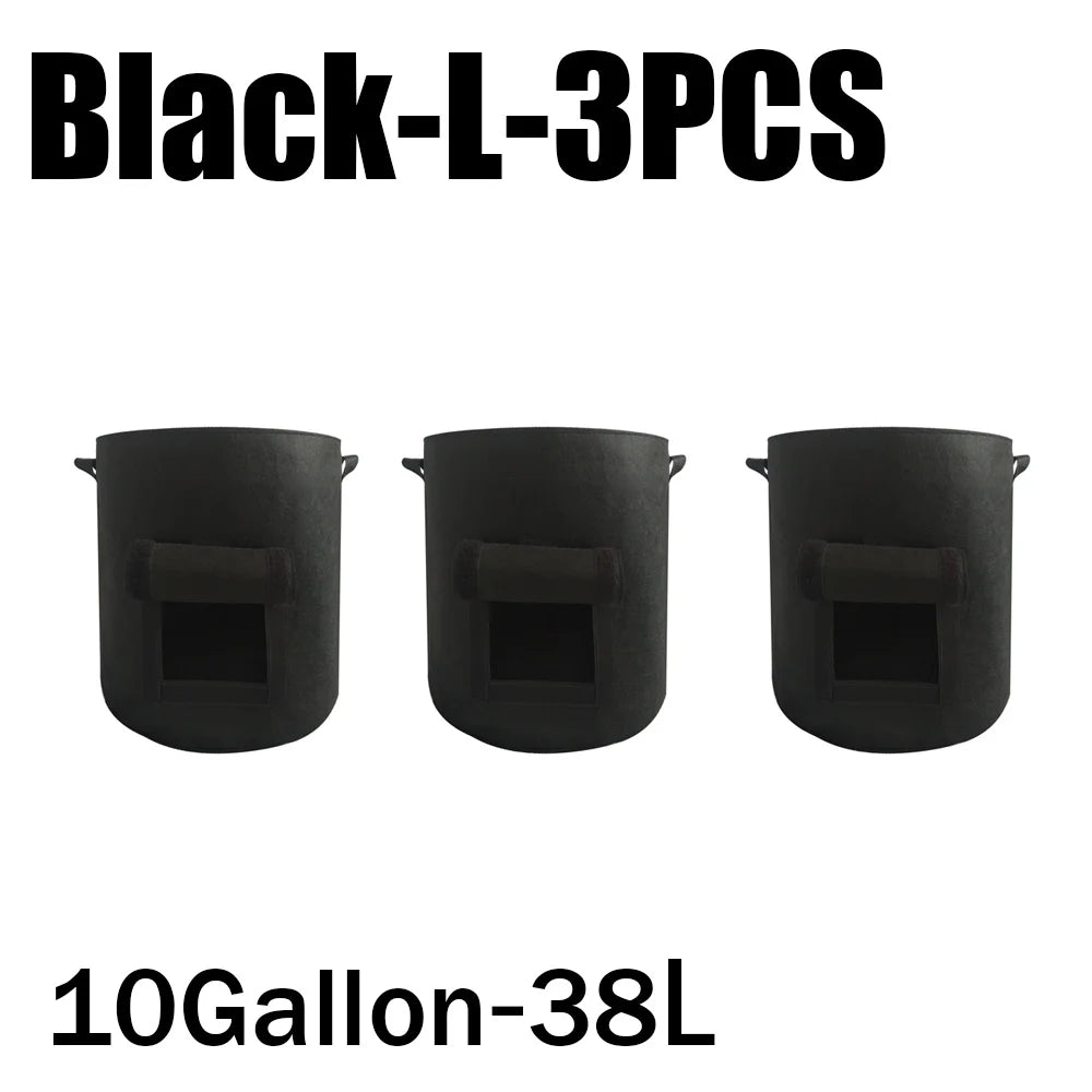 3Styles Felt plant grow bags nonwoven fabric garden potato pot greenhouse vegetable growing bags moisturizing vertical tools
