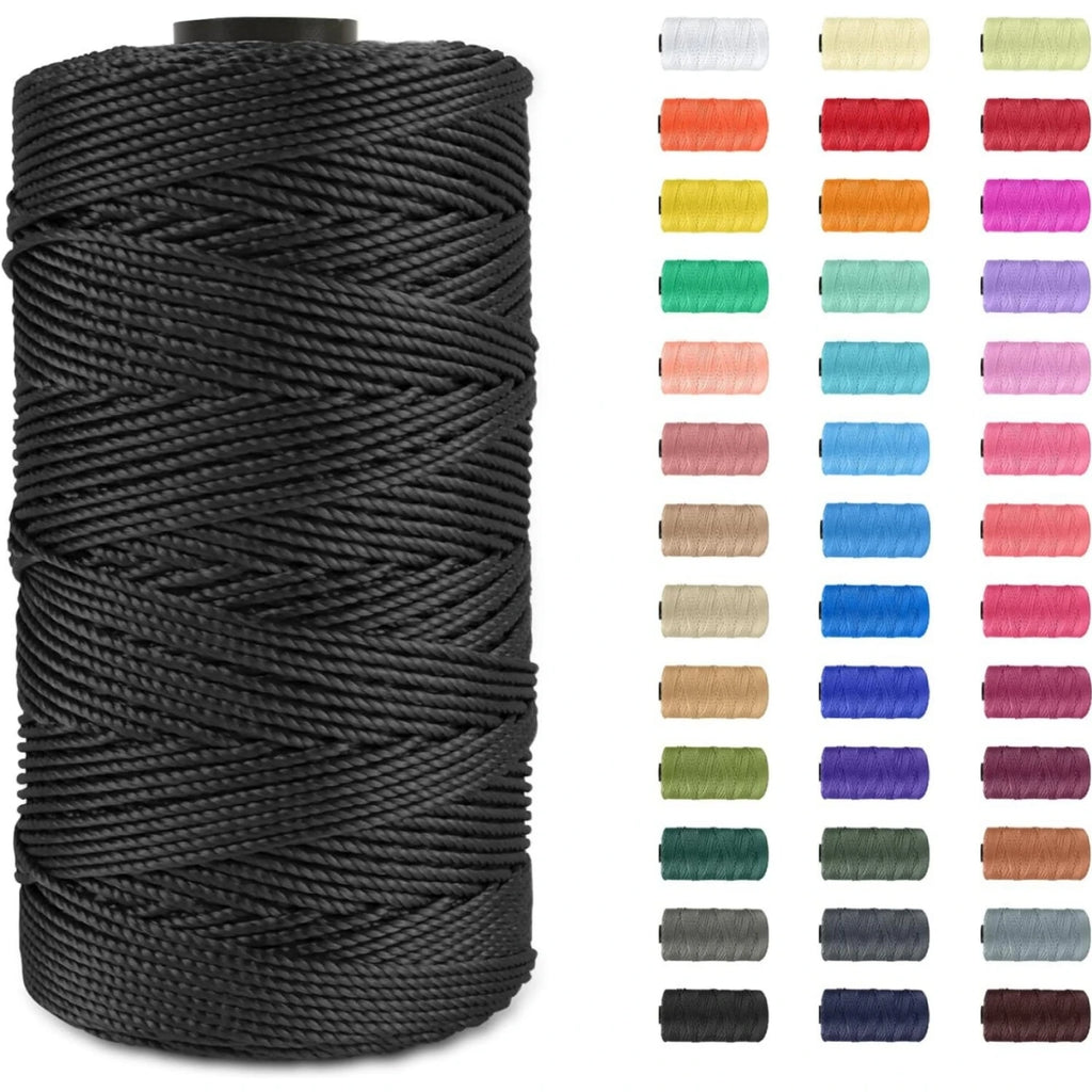 1.5mm 200m Summer Crochet Yarn Ice Silk Craft Thread for Hats Dolls Sewing Bags Crocheting