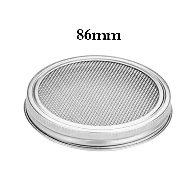 Seed Sprouter Germination Cover Sprouting Mason Jars With Stainless Steel Strainer Screen Lids Stainless Steel Germinator Stand