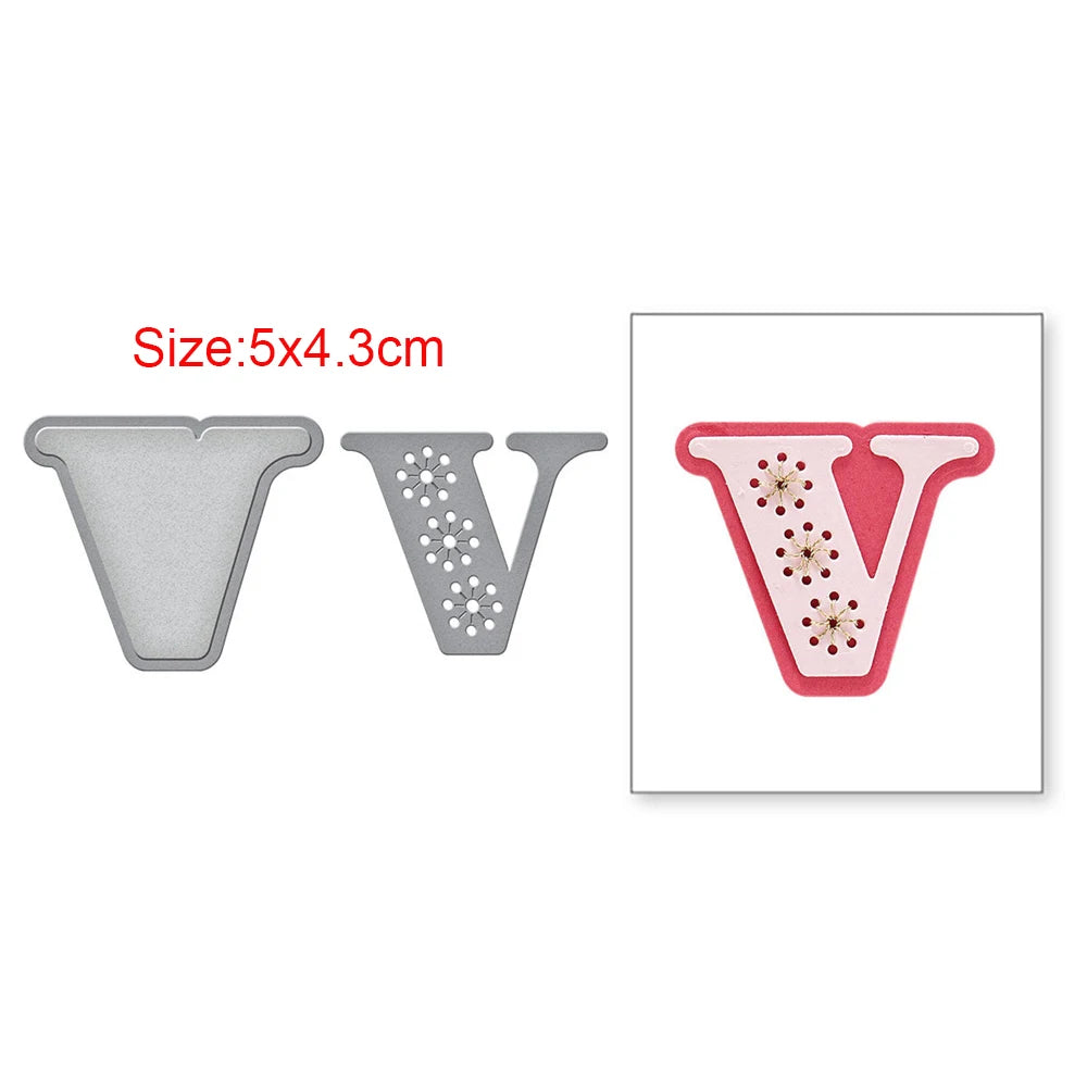 Stitched Alphabet Metal Cutting Dies Stitched Punctuation Symbols Numbers Die Cuts for DIY Scrapbooking Crafts Card Making