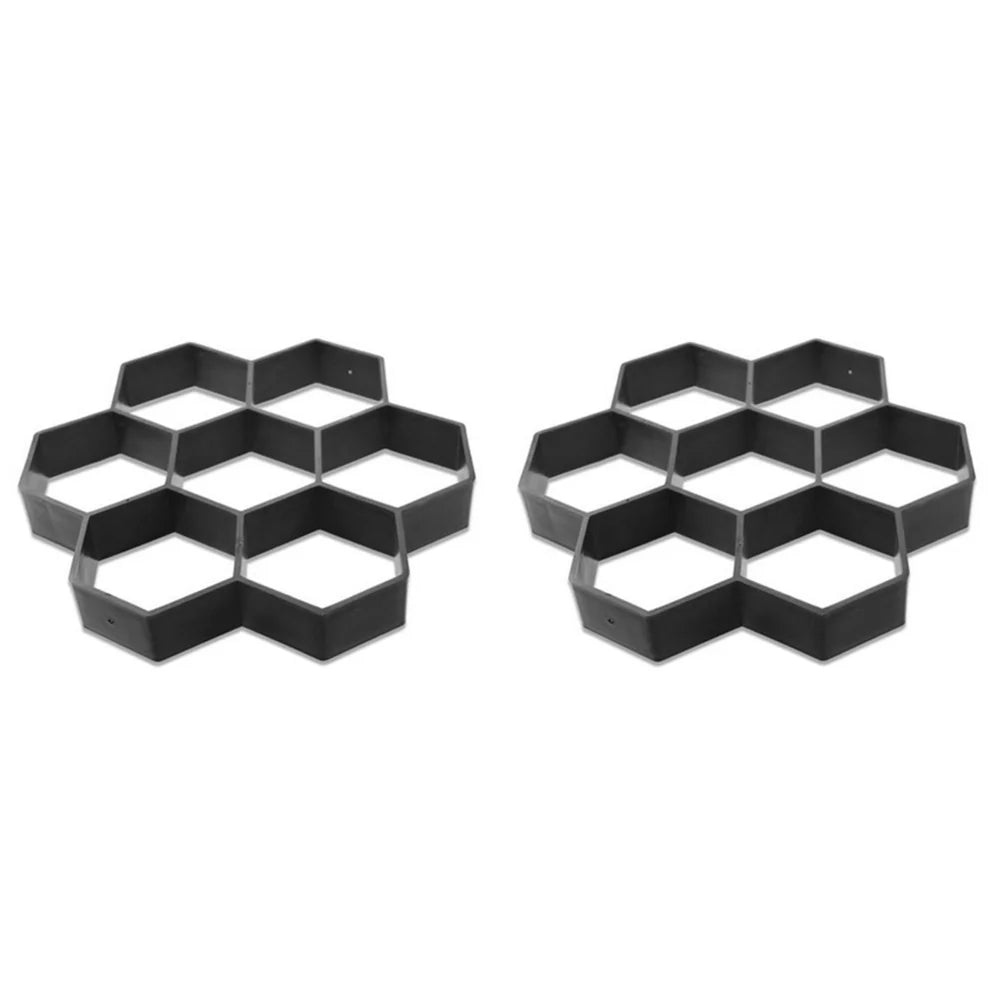 DIY Path Maker Paver Molds Stone Brick Concrete Mold Concrete Cement Walk Garden Path Paving Paver Reusable Patio Molds Paviment