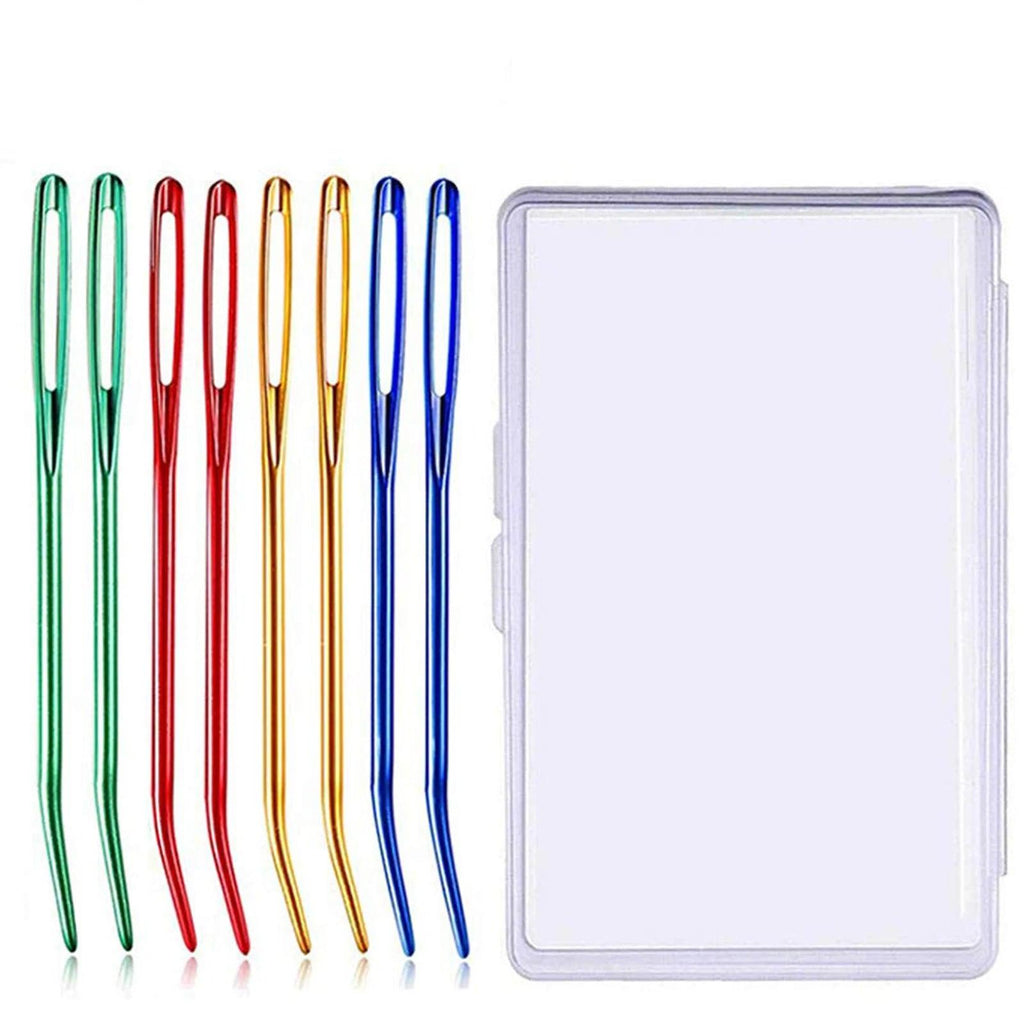 Knitting Crochet Set with Yarn Needles Weaving Needles Tapestry Needles Bent Needles for Crochet Large Eye Darning Needles