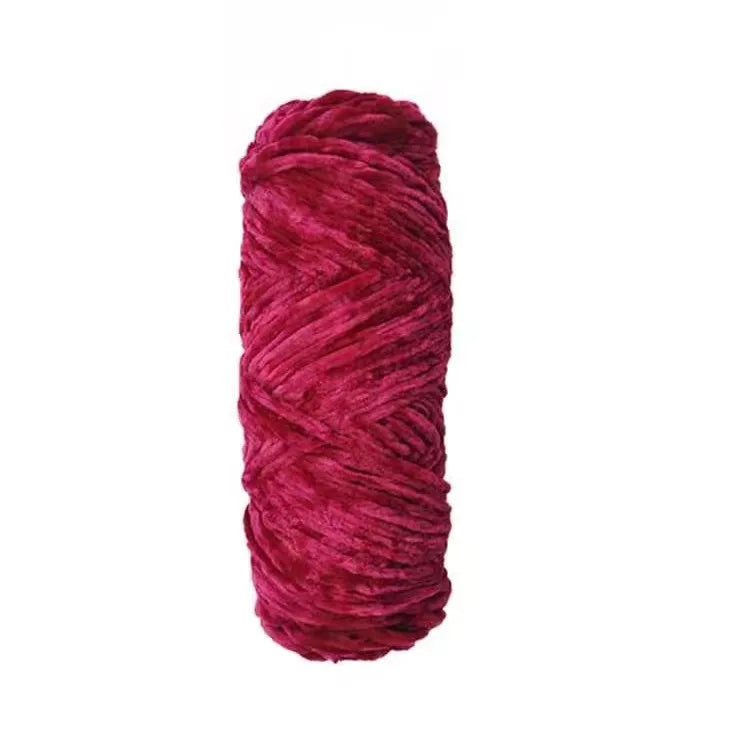 DIY Soft Chenille Yarn for Knitting and Crochet 100g 130M Polyester Velvet Amigurumi Dolphin Baby Plush