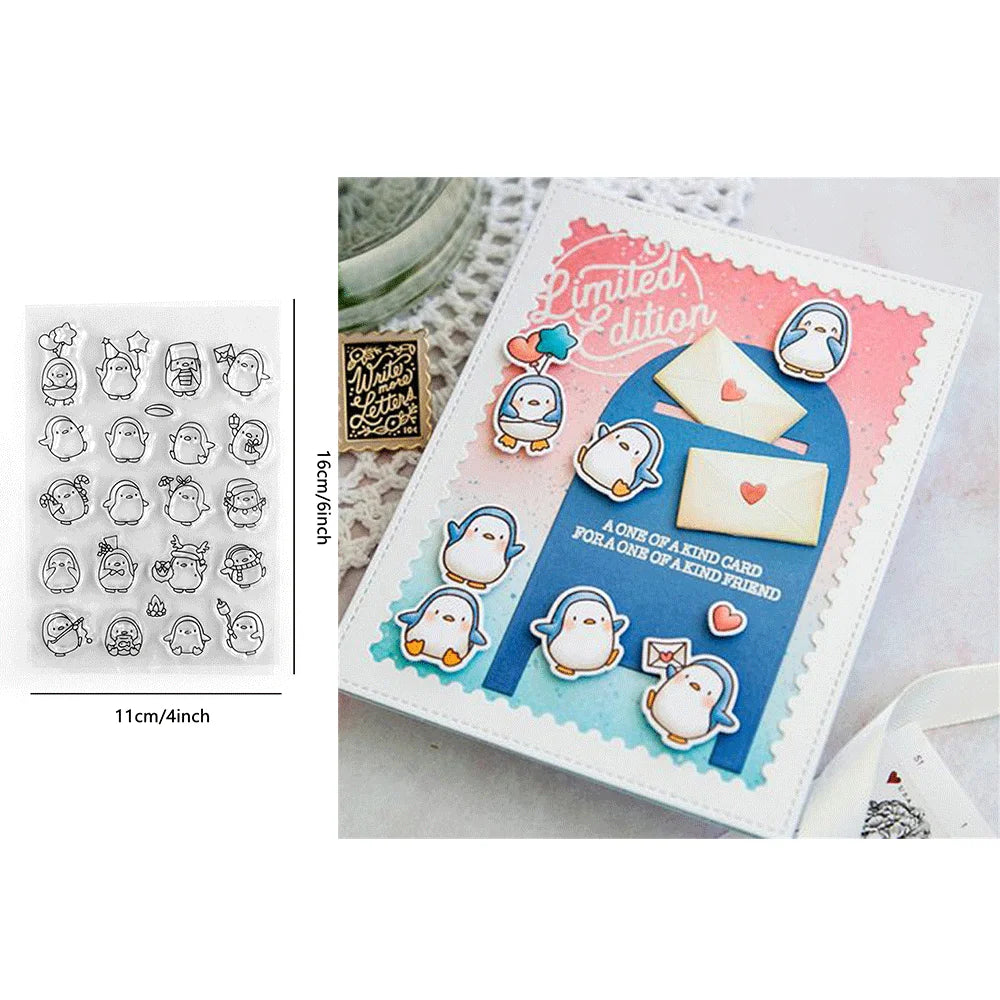 Animal Bundles Clear Stamps and Metal Cutting Dies 2024 New for DIY Craft Making Card Photo Album Scrapbooking Decoration