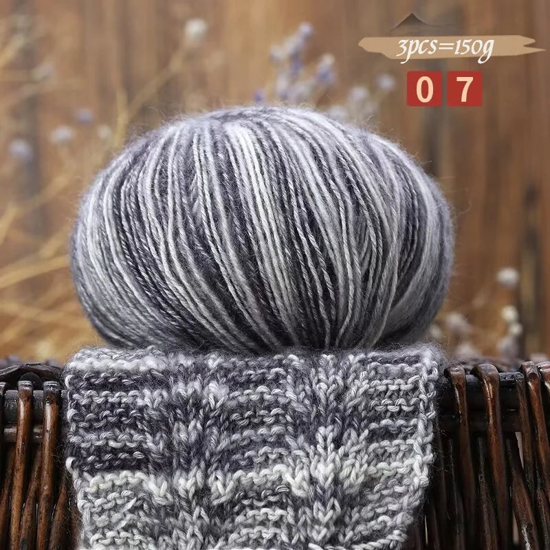 Camouflage Cotton Yarn 150g Medium Thick DIY Crochet Thread