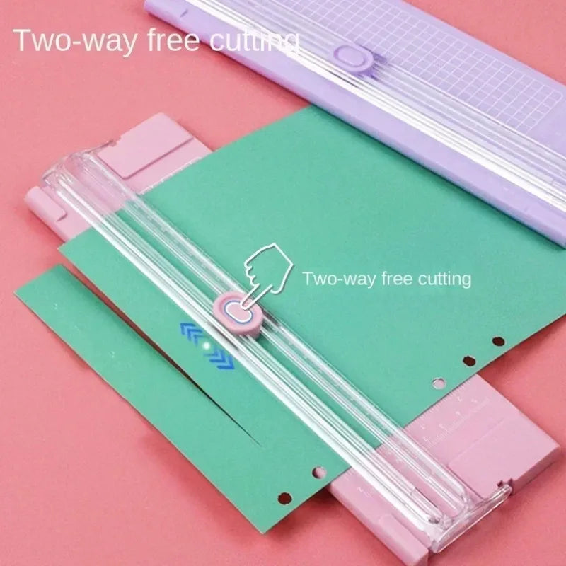 A4 Bidirectional Cutting  Paper Cutter with Pull-out Ruler for Photo Trimmers Scrapbook Lightweight Cutting Mat Machine