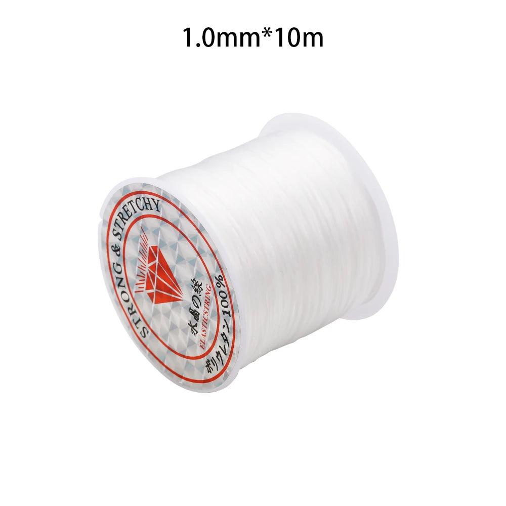 0.5-1.0mm Elastic Cord Beading Thread Stretch String Fibre Crafting Line For Jewelry Making DIY Seed Beads Pony Beads Bracelets