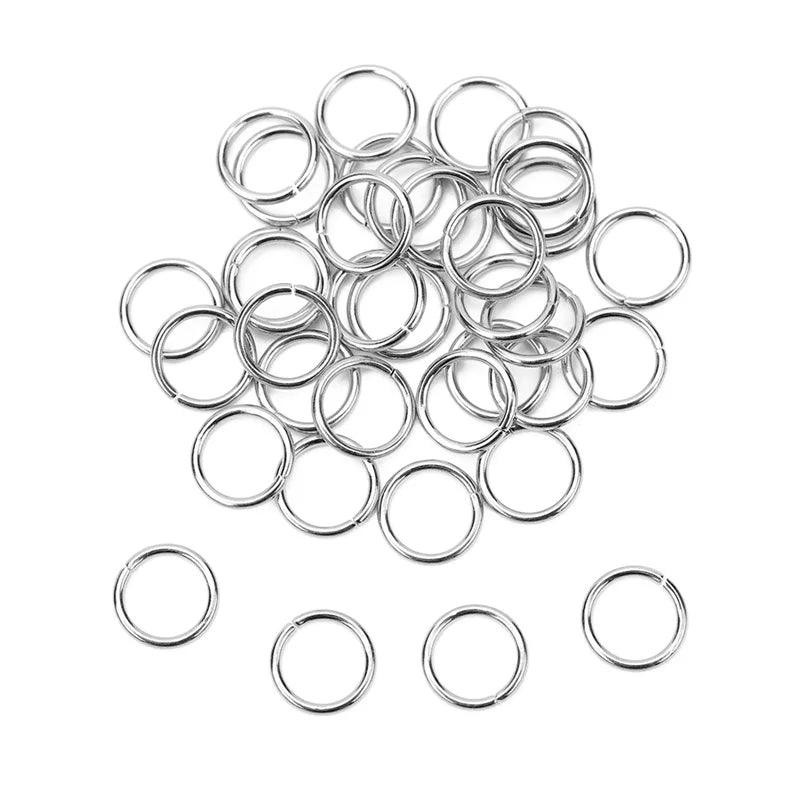 100pcs PVD Never Fade Stainless Steel Open Jump Rings 4 5 6 8 10 mm Split Rings Connectors For Necklace Bracelet Jewelry Making