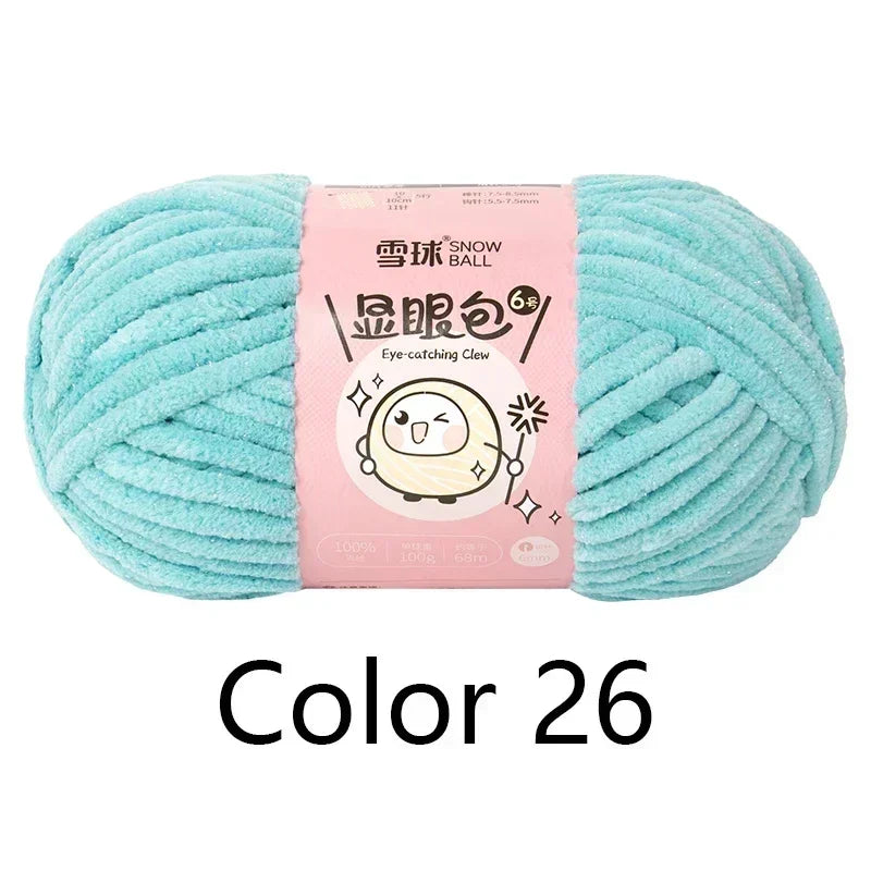 Super Thick Polyester Yarn 100g For Knitting Scarf DIY Craft