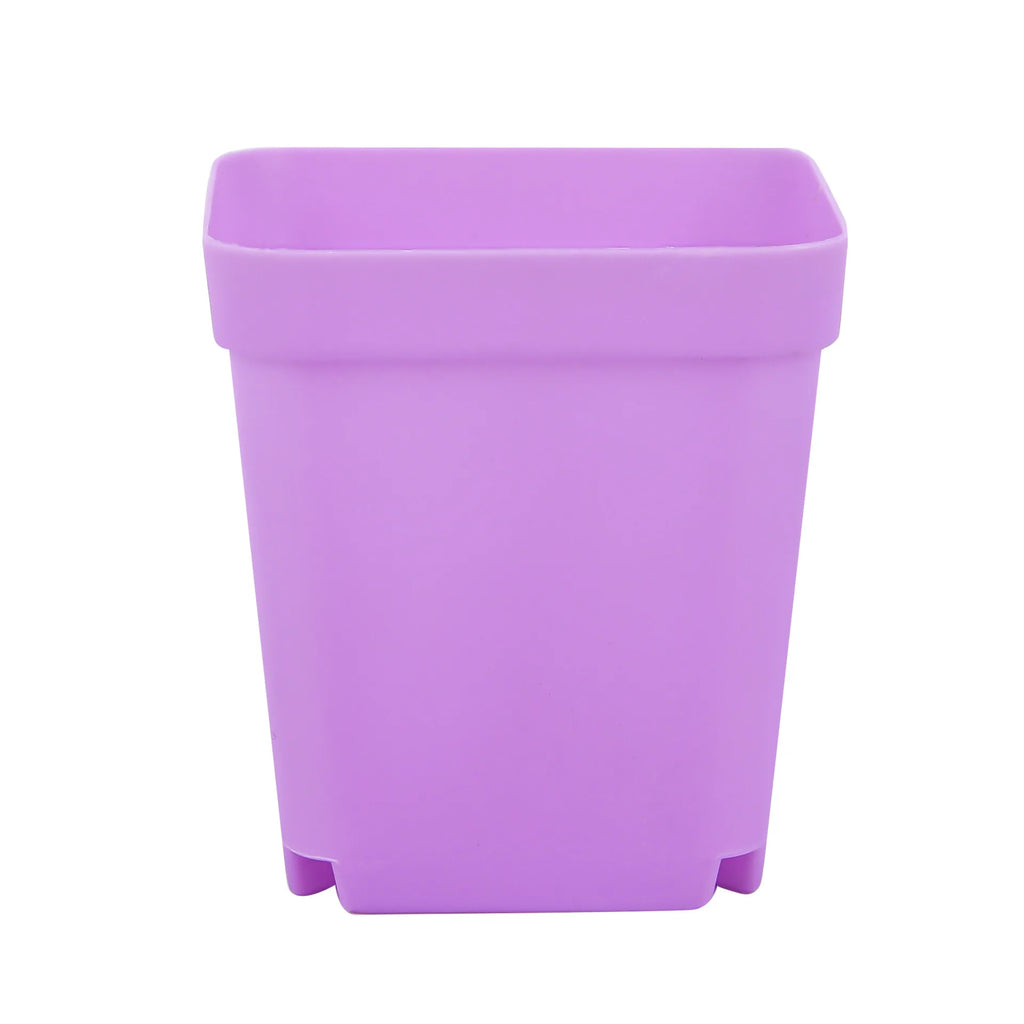 10PCS Gardening Mini Small Square Pot Seven Colors Flower Pot Succulent Pot Little Black Square Plastic Pot Seedling Tray TMZ