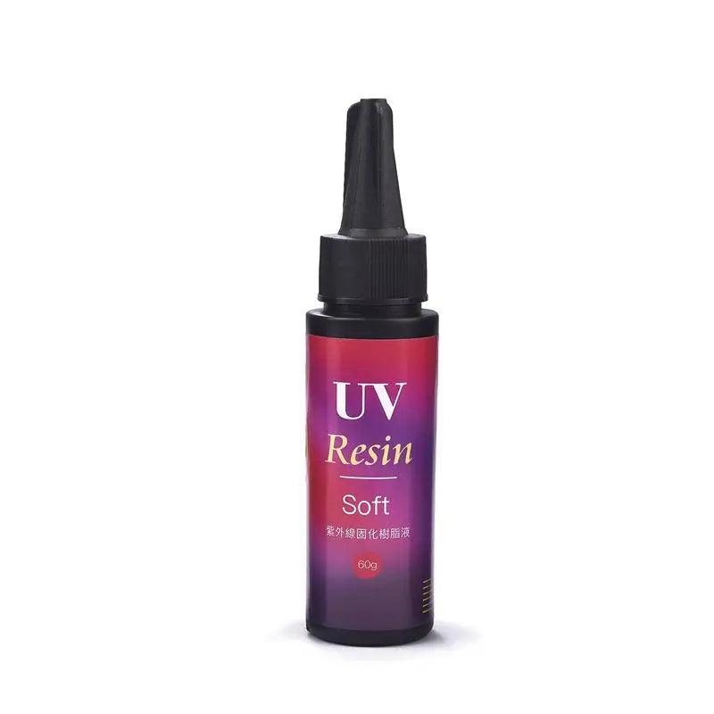 UV Soft Resin Glue 50/60/100/200g Fishing Quick Drying Glue Fly Tying Lure UV Clear Finish Glue DIY Jewelry Making Accessories