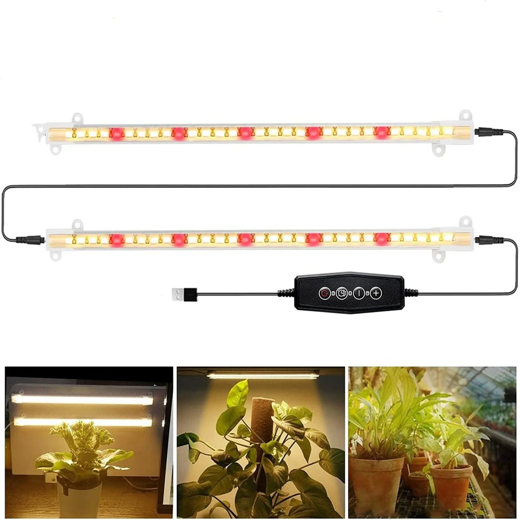 USB 5V Led Grow Plant Light Timed Adjustment 4/8/12Hours Dimmable Full Spectrum Indoor Hydroponics LED Lamp Growth Lighting