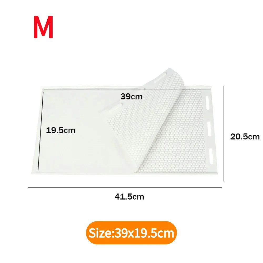 2pcs Beewax Foundation Sheet Mould Flexible Beeswax Foundation Press Mold Silicone Harmless Handmade Durable Beeswax Making Tool