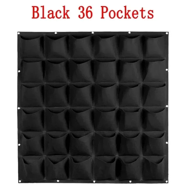 NEW Wall Hanging Pockets Planting Bags Flower Pot Home Garden Grow Bag Garden Planter Vertical Suculentas Plant Pot Home Decor