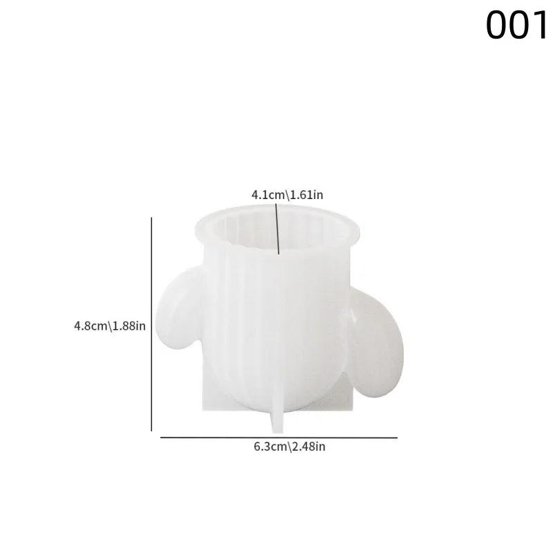 Cactus Candlestick Silicone Mold DIY Aromatherapy Gypsum Potted Plant Ornaments Candle Resin Epoxy Mold Home Decoration Storage
