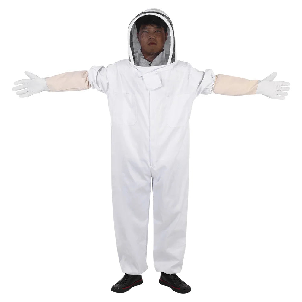 Professional Beekeeping Protective Suit Gloves Beekeeper Protect Equipment Jumpsuit