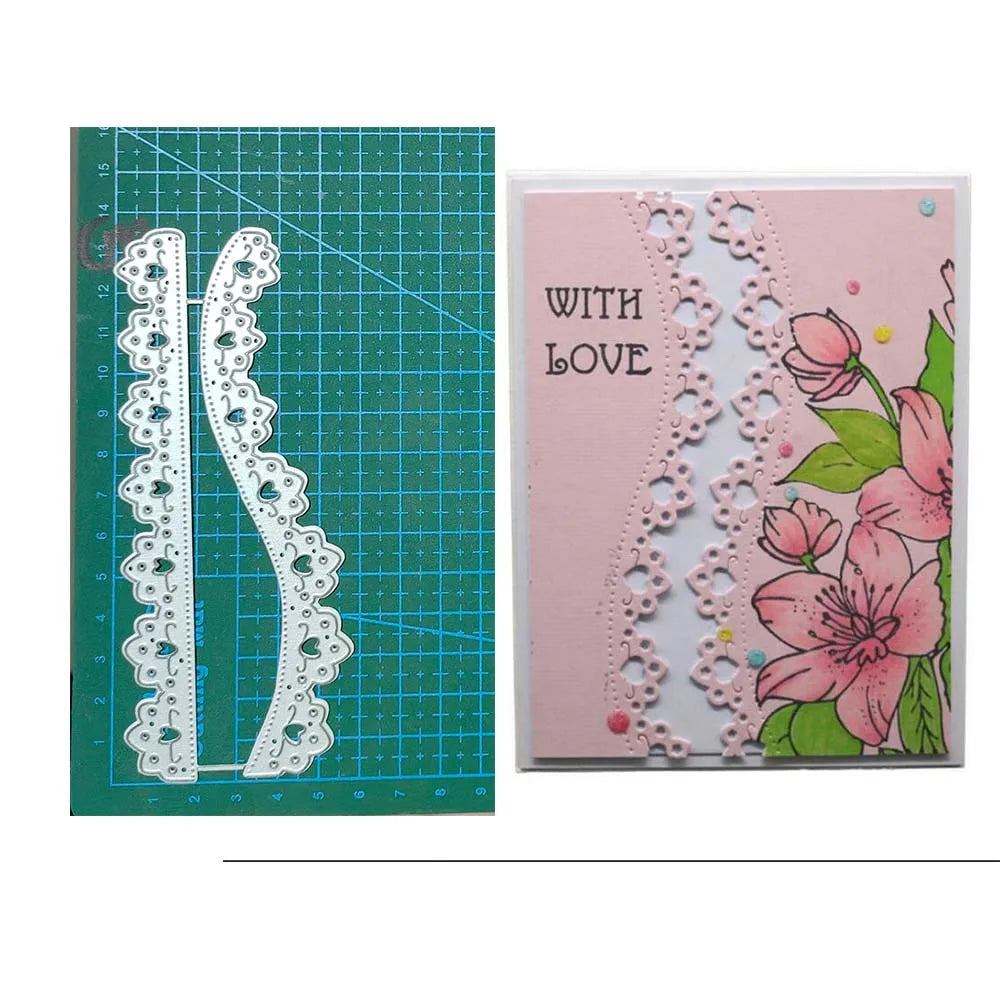 Lace Flower Metal Cutting Dies Scrapbooking Decoration Paper Craft Knife Mould Blade Punch Template Embossing Stencils