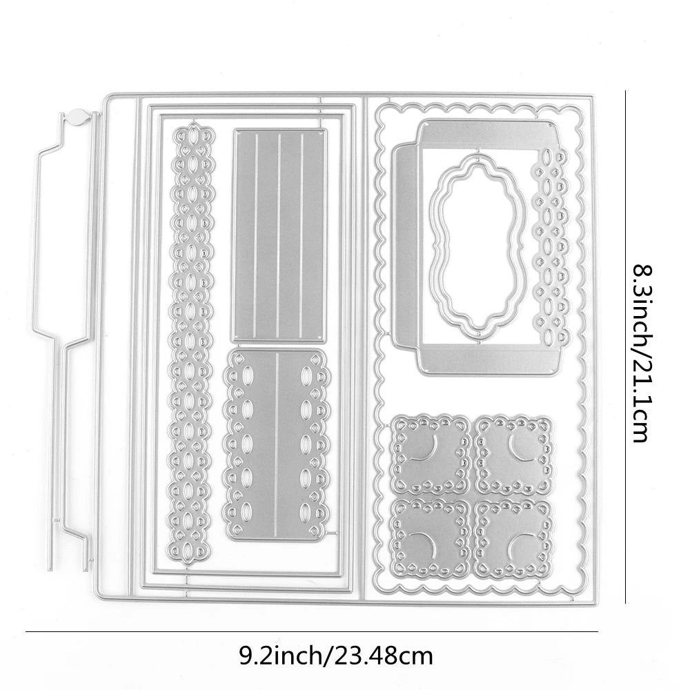 3D Roll Up Treat Boxes Cutting Dies and Stencils Metal Die Cuts for DIY Scrapbooking and Card Making