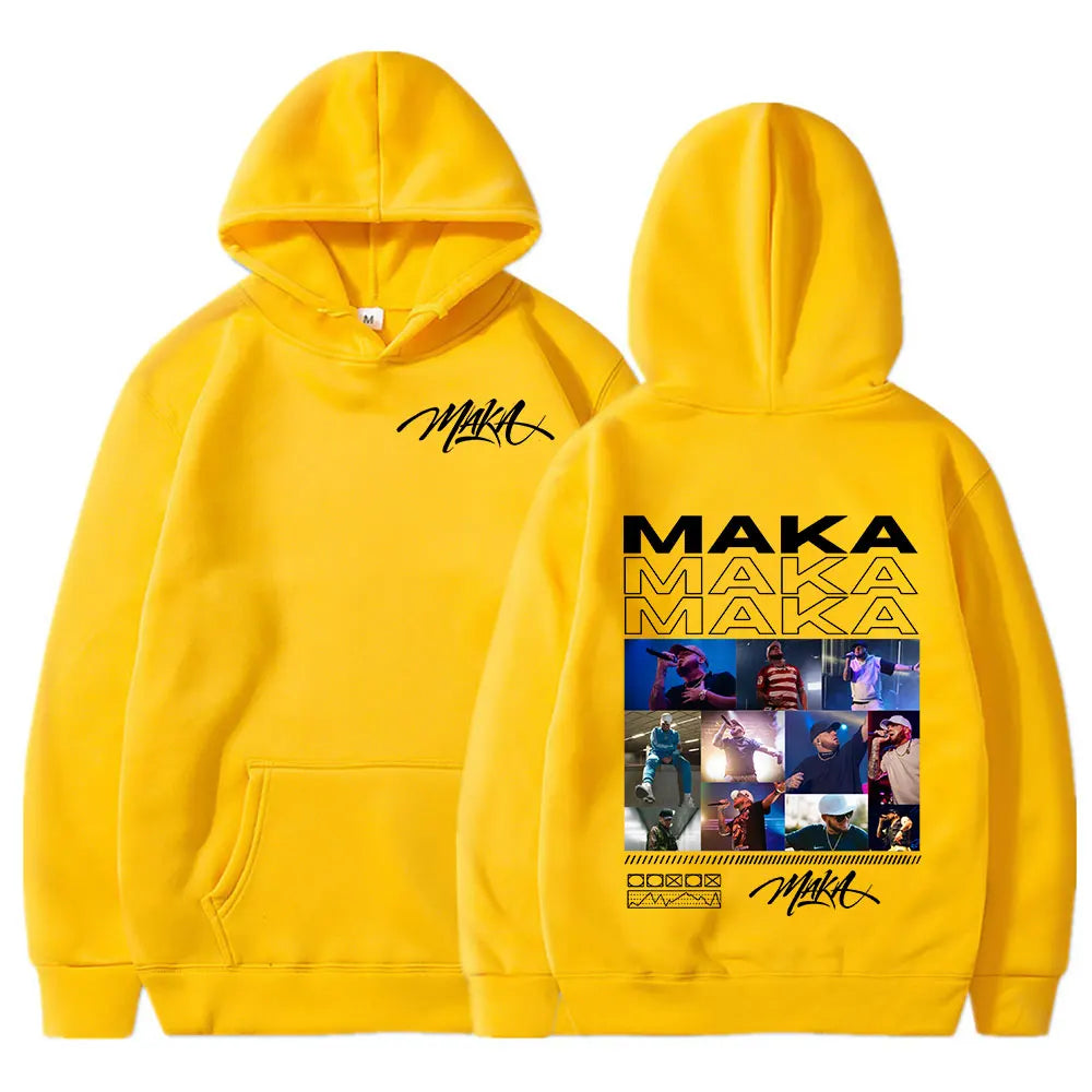 Rapper Maka Graphic Hoodies Men Women Clothing Fashion Hip Hop Sweatshirt Casual Oversized Long Sleeve Pullover Hoody Streetwear