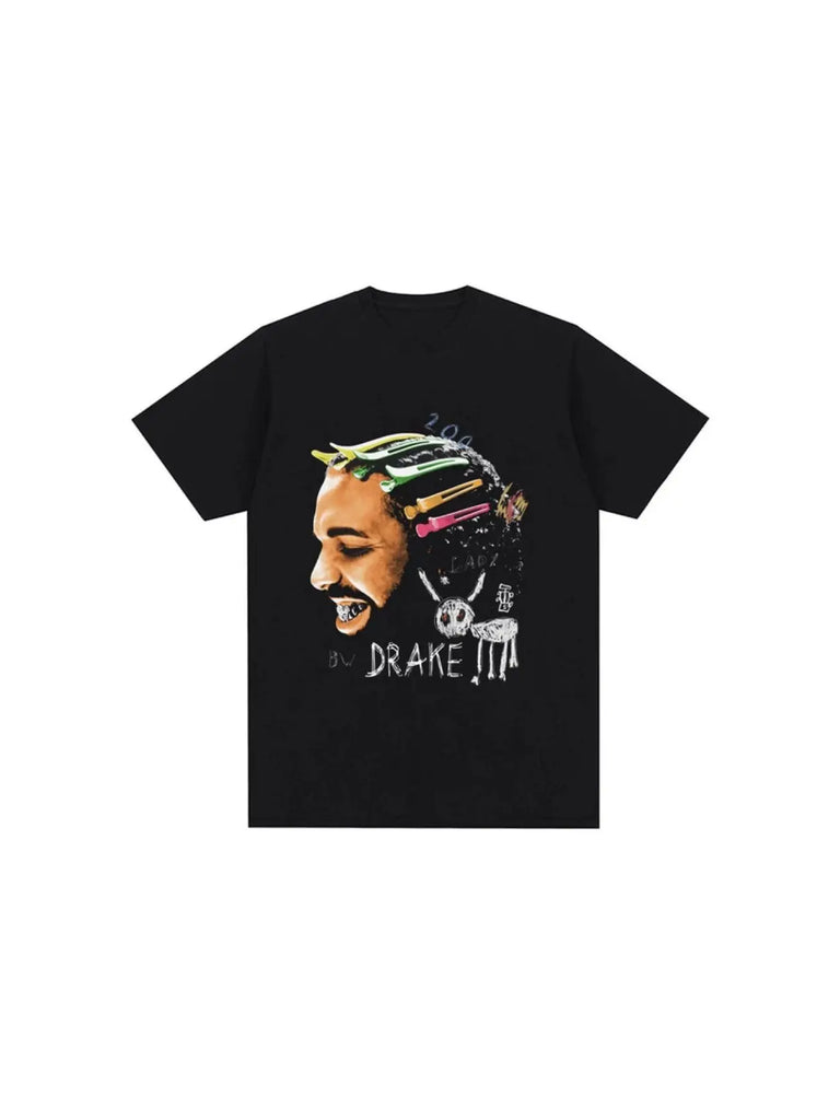 Rapper Drake For All The Dogs Graphic T-Shirt Men Casual Oversized Cotton Hip Hop Streetwear Tee