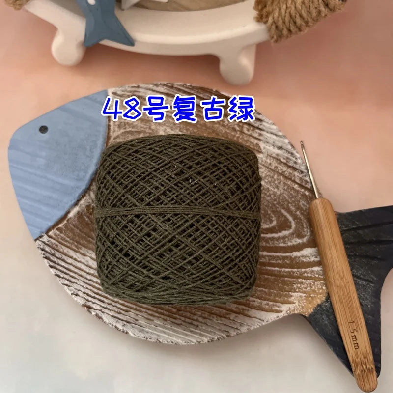 100g 100% Cotton Crocheting Lace Yarn for Hand Knitting and Amigurumi Projects