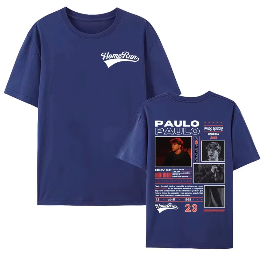 Paulo Londra Homerun Tour T-Shirt for Men and Women in Gothic Fashion