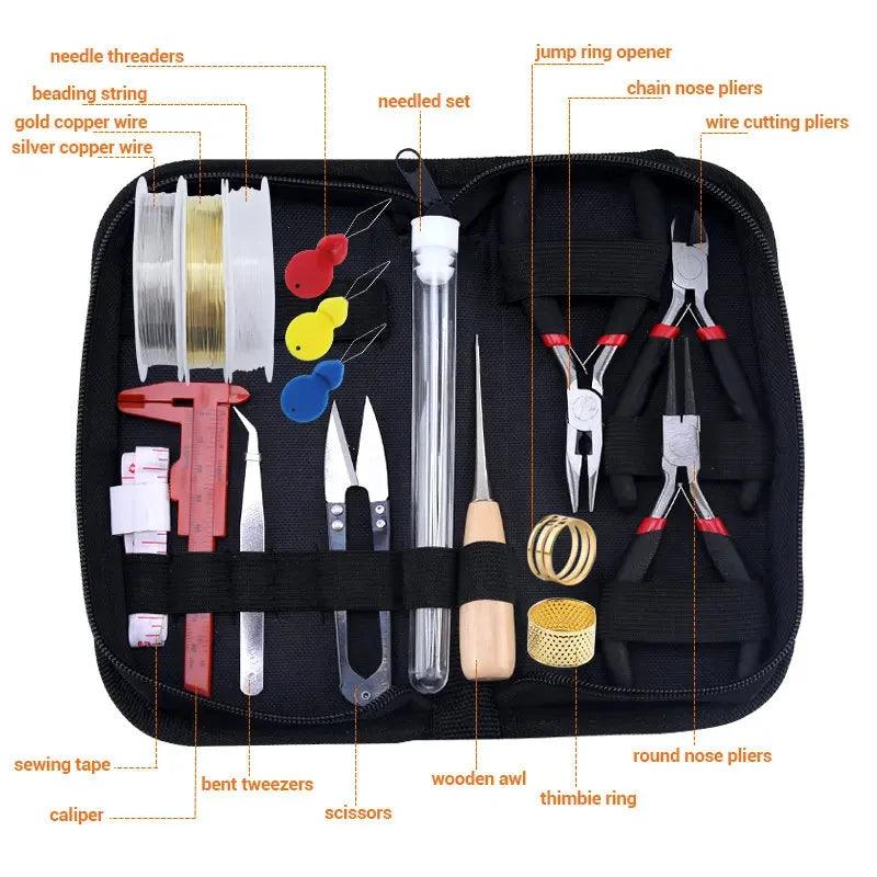 Alloy Accessories Jewelry Findings Set Copper Wire Open Jump Rings Jewelry Making ToolsEarring Hook Jewelry Making Supplies Kit
