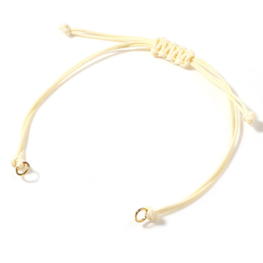 Wax Thread Braided Handmade Bracelets Adjustable Woven Bracelet For DIY Jewelry Gift Accessories Findings Making,5 PCs