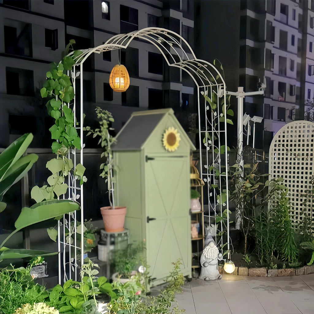 Easily Assembled metal garden Arch Arbor for Lawn Backyard Patio Party Trellis for Various Climbing Plants Roses Vines
