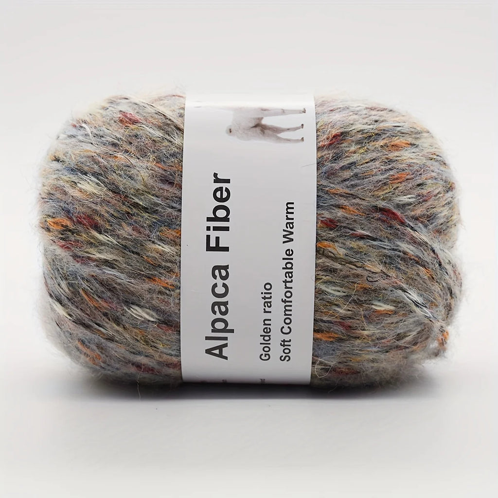 Vibrant Colorful Alpaca Wool Yarn 6 Pack For Hand Knitting