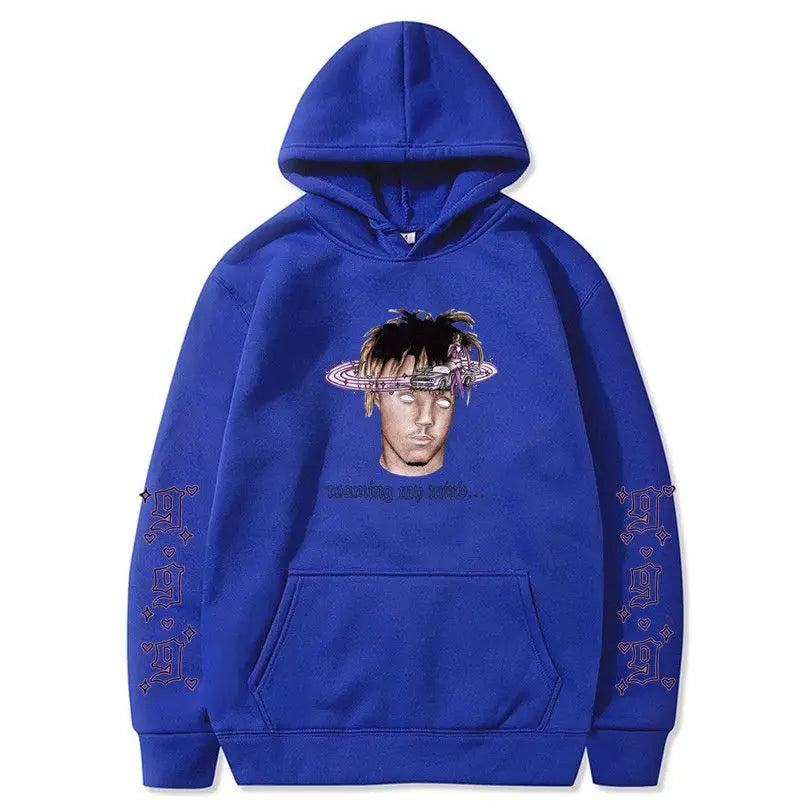 Rapper Juice Wrld 999 Letter Printed Hoodie Y2k Women's Casual Fashion Sportswear Autumn/Winter Hoodie Men's Women's Clothing