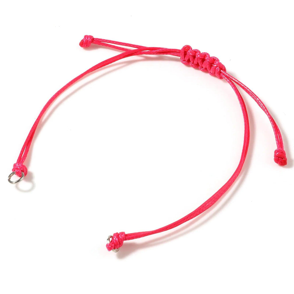 Wax Thread Braided Handmade Bracelets Adjustable Woven Bracelet For DIY Jewelry Gift Accessories Findings Making,5 PCs