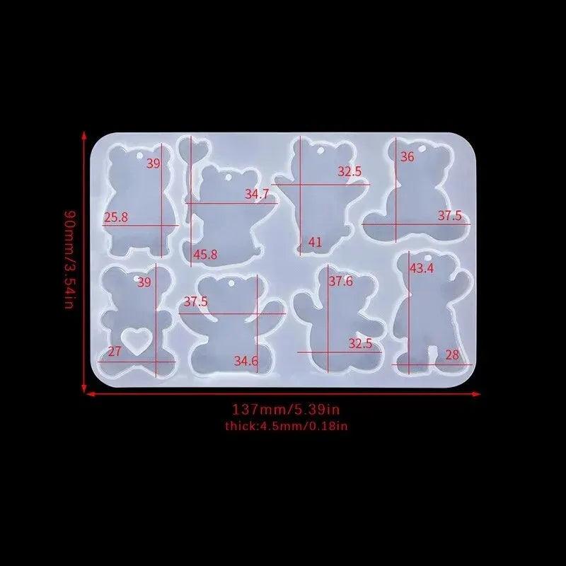 Animal Earring Mold Keychain Spider Gecko Silicone Mold DIY Epoxy Resin Molds Pendant Jewelry Making Animal Decoration Crafts