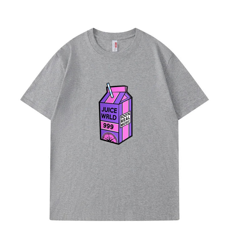 Rapper Juice Wrld 999 Short T Shirt Men's Women's Letter Printed Tshirts Y2k Casual Fashion Sportswear Summer Clothing