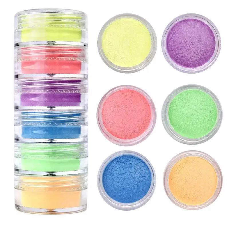 6 Colors/Set Pearlescent Powder Resin Pigment Natural Mica Mineral Powder DIY Epoxy Resin Dye Jewelry Making Makeup Supplies