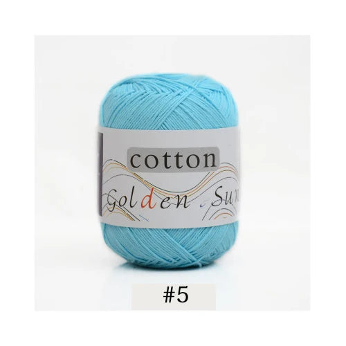 100 Percent Cotton Yarn for Hand Knitting and Crochet 8 Ply Worsted Soft Yarn for Sweaters and Blankets 50g 200m