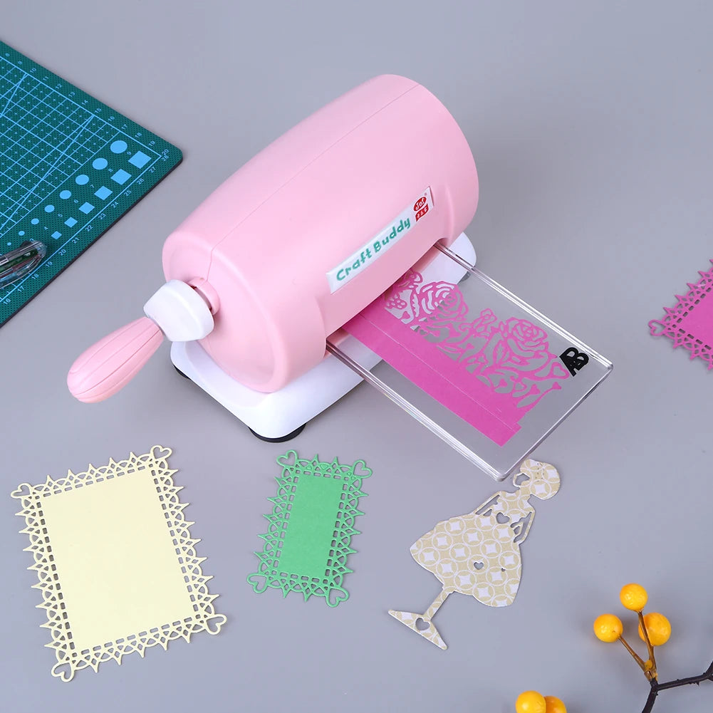 Plastic Manual Die Cutting Machine Portable DIY Paper Cutting Embossing Machine Handmade Adjustable for Card Making Scrapbooking