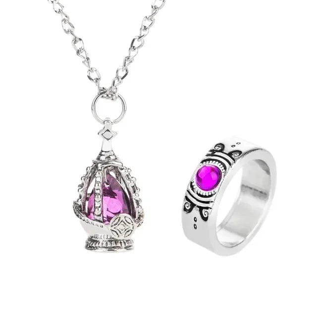 Anime Magic Girl Spiritual Nucleus Alloy Pendant Cosplay Puella Magi Madoka Magica Soul Gem Crystal Necklace Jewelry Accessory