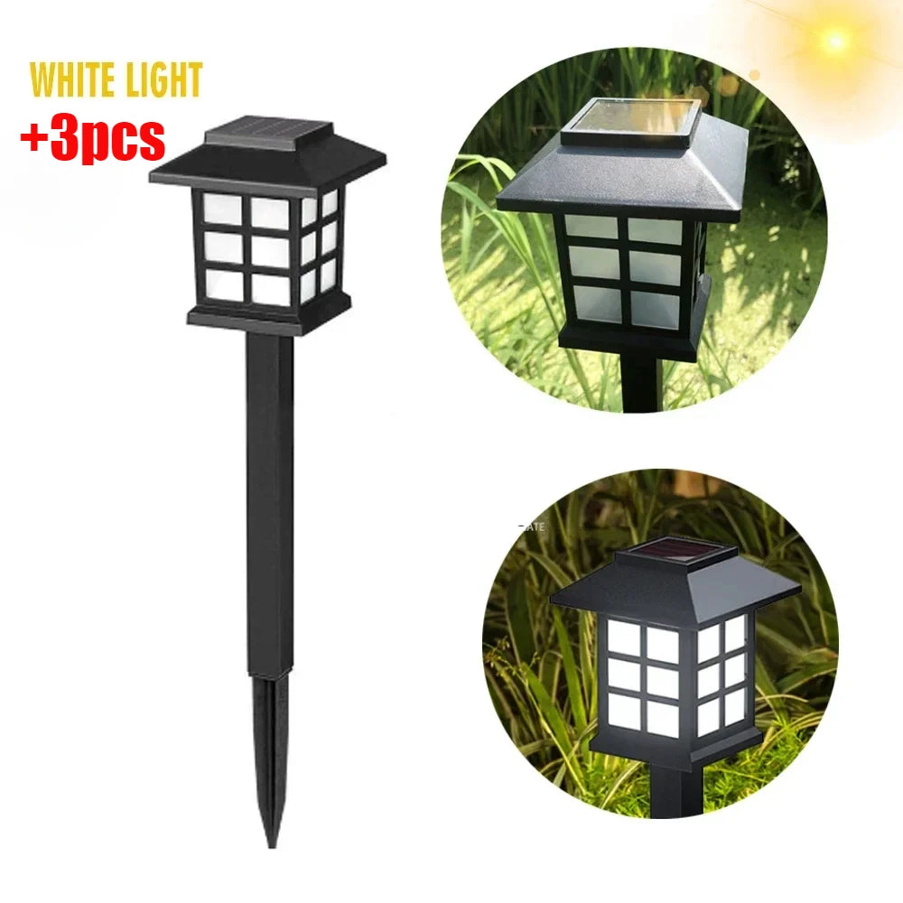 Outdoor Solar Lights Garden Lights Solar Powered Lamp Lantern Waterproof Landscape Lighting Pathway Yard Lawn Garden Decoration