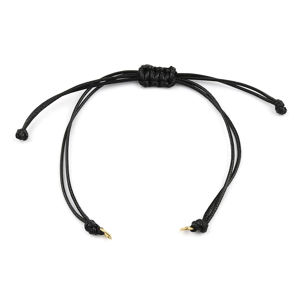 Wax Thread Braided Handmade Bracelets Adjustable Woven Bracelet For DIY Jewelry Gift Accessories Findings Making,5 PCs