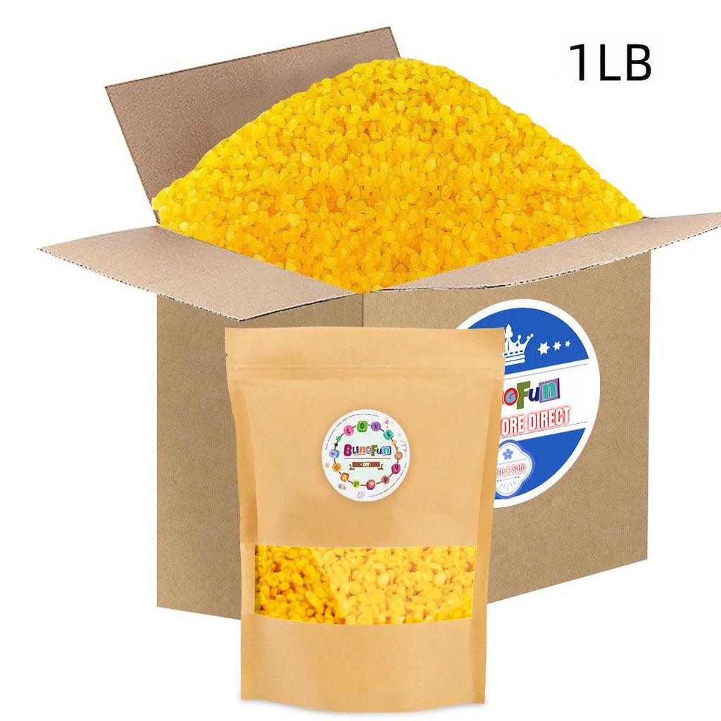 1LB/2LB/5LB 100% Soy Wax, Yellow Beeswax, White Beeswax, Soft Chunks and Pellets, Perfect for Sccented Candle and Wax Products