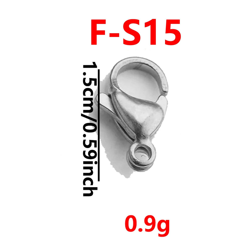 20Pcs Gold/Stainless Steel Lobster Clasps For Diy Necklace And Bracelet Jewelry End Links, Simple And Practical 0.9cm-1.5cm