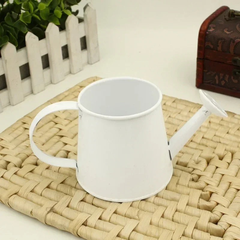 Flower Pot Mini Watering Kettle Tin Flowers Home Decoration Small Bucket Flower Arrangement Succulent Planting Potted Plants