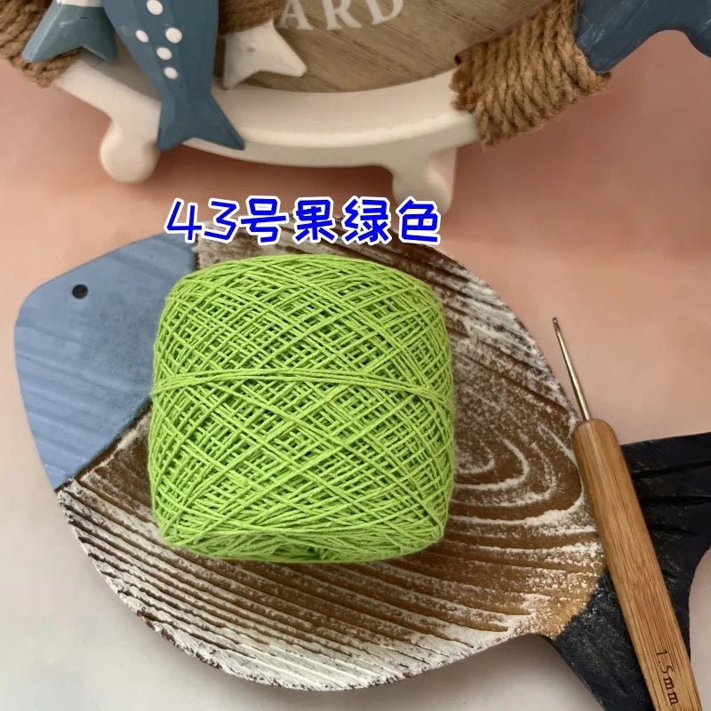 100g 100% Cotton Crocheting Lace Yarn for Hand Knitting and Amigurumi Projects