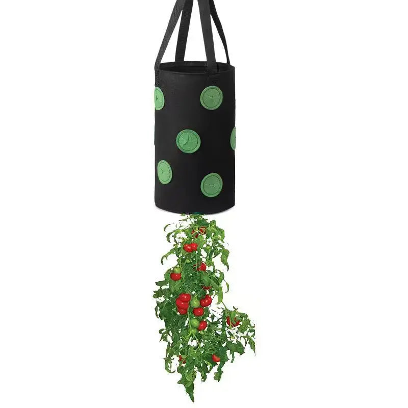 Multi-Function 13 Holes Felt Hanging Tomato Grow Bag Planter Strawberry Vegetable Flower Plant Grow Bags Garden Plant Pot