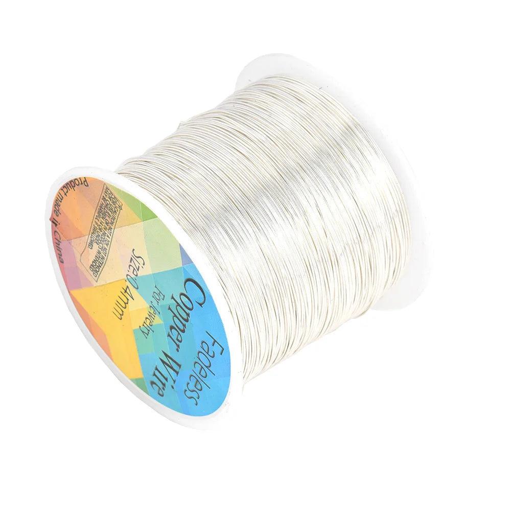 100M/roll Copper Wire 0.3/0.4/0.5mm Beading Cord DIY For Jewelry Making Accessories